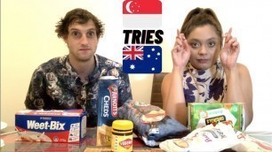 'Singaporean Girlfriend Tries Australian Foods'