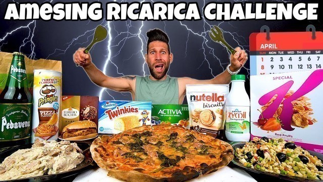 'aMESIng RICARICA CHALLENGE di APRILE (12000 Calorie) MAN VS FOOD'