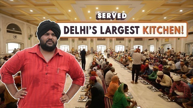 'Delhi\'s Biggest Langar at Gurudwara Bangla Sahib | Best Indian Food | Served #14'