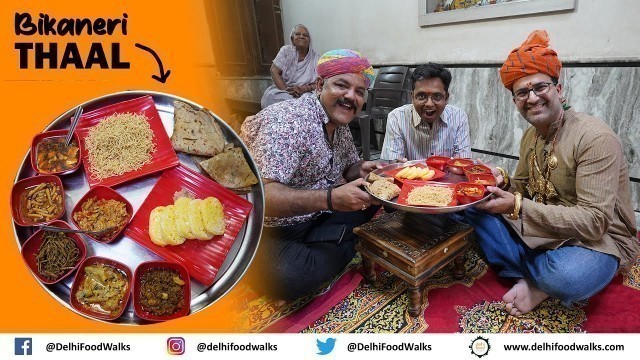 'LEVEL 9999 Traditional BIKANERI THAAL + गोठ का अनुभव । Happy Holi !'