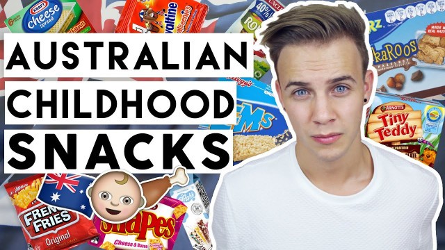 'TRYING AUSTRALIAN CHILDHOOD SNACKS | Joel Eats Junk'