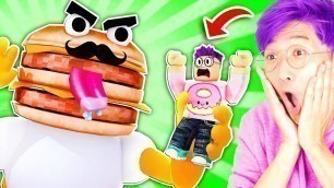 'Can We Escape This FAST FOOD OBBY!? (MR. BURGER TRIES TO EAT US!)'