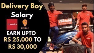 'Delivery Boys Salary :  Zomato, Swiggy, Uber Eats Delivery Boys Salary And  Incentives'