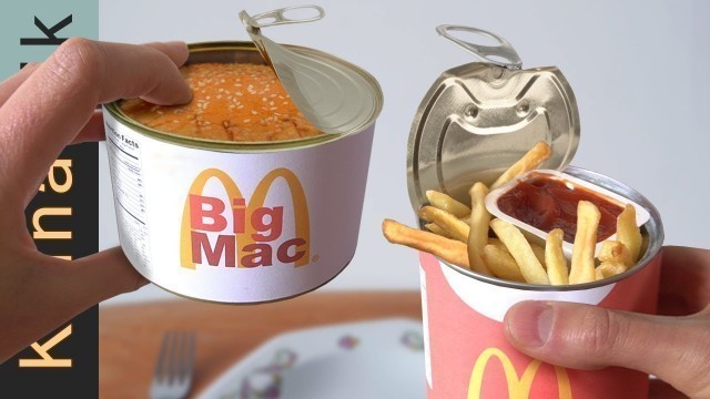 'I ate McDonald\'s in a CAN! (limited edition MRE food from mcdonalds 2021)'