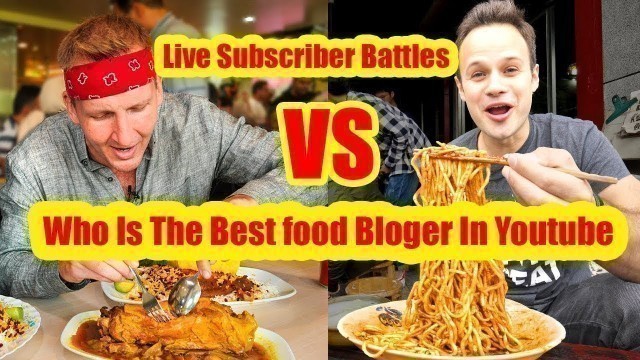 'The Food Ranger Vs Best Ever Food Review Show Youtube Channel Subscriber Battles Live Video'