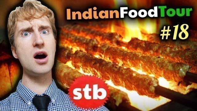 'Old Delhi INDIAN STREET FOOD Tour #18 // SIZZLIN\' Kebab & Biryani in India'