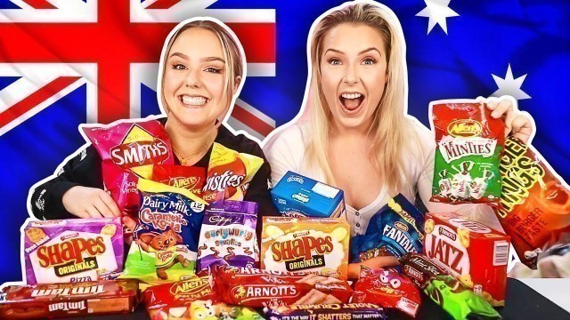 'AUSTRALIAN GIRLS Try AUSSIE SNACKS'