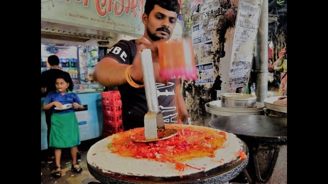 'MYSORE DOSA AT ITS BEST | AWESOME STREET FOOD OF MUMBAI | INDIAN STREET FOOD-recipe video'