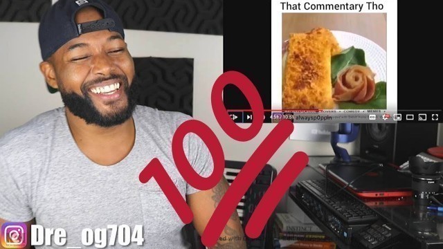 'some guy does commentary on food tutorials | REACTION'