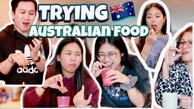 'TRYING AUSTRALIAN FOOD + SNACKS'