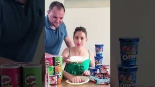 'Can She Really Smash it? #shorts Funny Food Challenge By TikToMania'