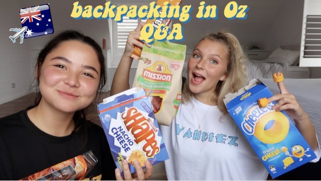 'Brit and Swede try AUSTRALIAN Snacks! + Backpacking Q&A: Working Holiday Visa, & taking gap years'