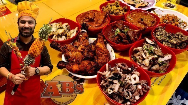 'UNLIMITED BUFFET @ABSOLUTE BARBEQUES. SEA FOOD, INDIAN FOOD, ITALIAN, CHINESE ETC. Best Indian Food'