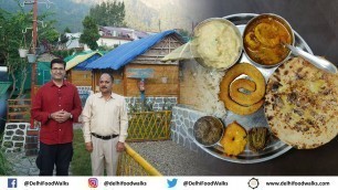 'KUMAONI Traditional FOOD I BADI Bhaat + BEDU Roti + SINGHAL Ki Mithai + BHAANG ki CHUTNEY + PATODE'