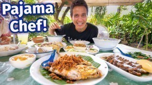 'Meet The Pajama Chef!! FRIED GARLIC FISH - Backyard Food Paradise!!'