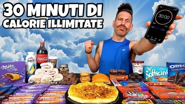 '30 MINUTI DI CALORIE ILLIMITATE CHALLENGE (AMCAP) - MAN VS FOOD'