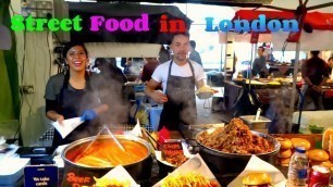 'Street Food in London, Camden Market, Camden Town London'