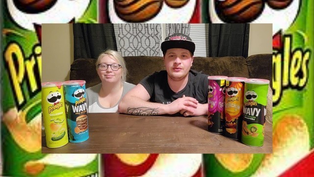 'Moa Burger Pringles?!?! | Taste testing strange Pringles flavors'