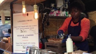 'London Camden Market Street Food Hank\'s Loaded Fries KERB'