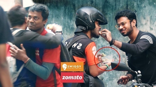 'Ordering Food For @Zomato  @Swiggy India  Delivery Boy || Social Experiment || Funday Pranks'