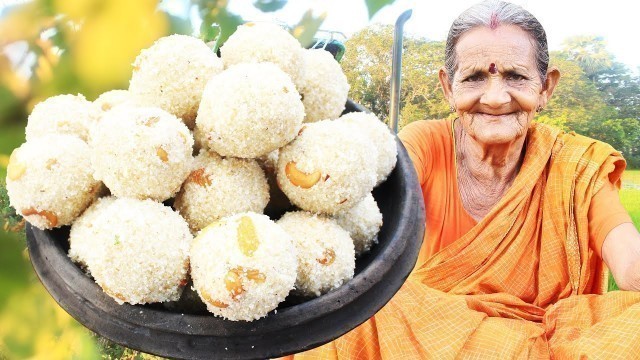 'Coconut Rava Ladoo Recipe || How To Make Rava Ladoo || Sooji Laddu || Myna Street Food'