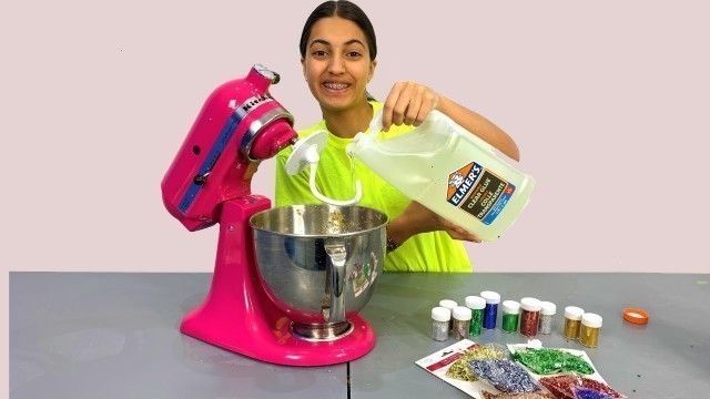 'Making Giant Slime in a Food Mixer'