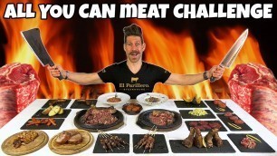 'ALL YOU CAN EAT CARNE CHALLENGE - (Meat Gourmet) - MAN VS FOOD'