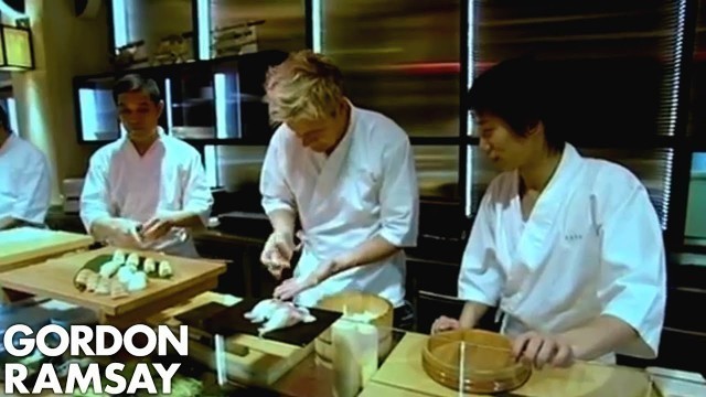 'Learning to make Sushi | Gordon Ramsay'