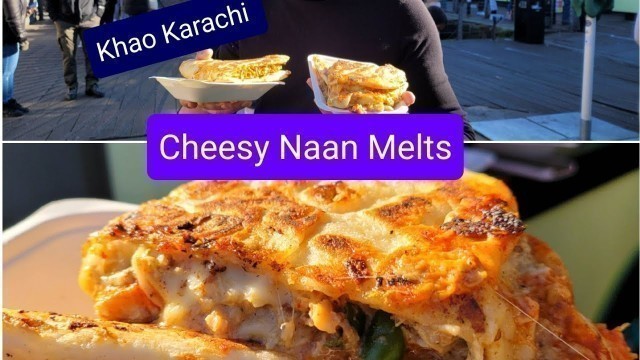 'CHEESY NAAN MELTS at Khao Karachi in Camden Market l Halal Food Therapy'