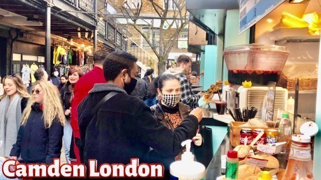 'Camden Town Walk 2021| London Street Food  | 4K London walk 2021'