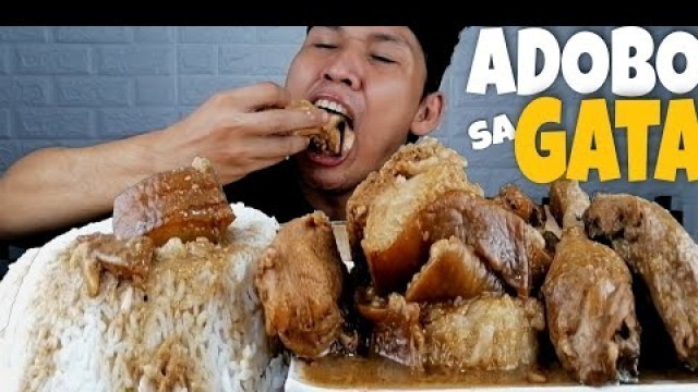 'NAG MAMANTIKANG PORK & CHICKEN ADOBO SA GATA | PUTOK BATOK | MUKBANG PHILIPPINES | @Gypsy & Rach'