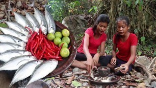 'Cooking Sea fish with Chili sauce for Eating delicious - My Natural Food Ep 9'