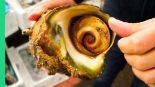 'GIANT ALIEN SNAIL in JAPAN!!! Digging Deep in Tokyo\'s Famous Fish Markets!'