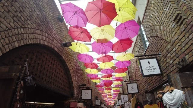 'Short walk around Camden market watching the Street food near Camden Lock and Camden canal'