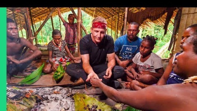 'Eating with the Tree People of Papua, Indonesia!! (Raw Clip with the Korowai Tribe)'