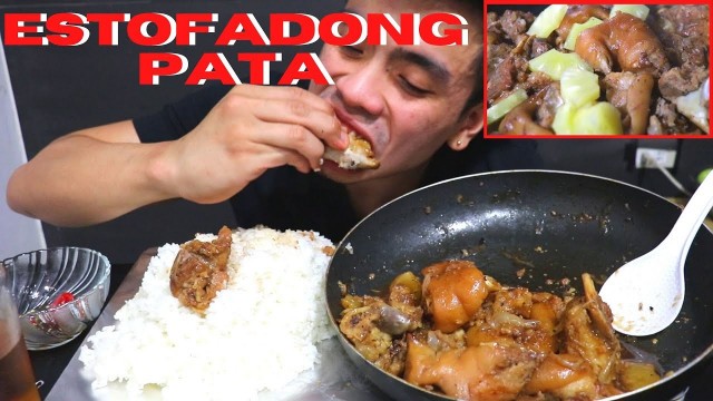 'ESTOFADONG PATA MUKBANG (PINOY FOOD)'