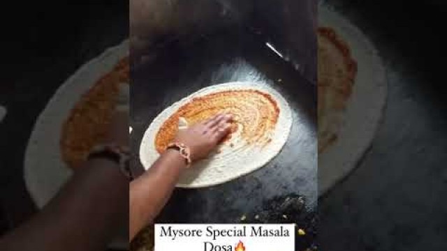 'Street food #609 (Mysore special masala dosa) 