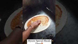 'Street food #609 (Mysore special masala dosa) 