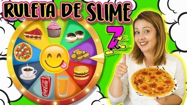 'Ruleta de SLIME 7 | SLIME food vs REAL food | Slime Roulette'