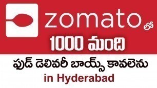 'ZOMATO Food Delivery Jobs in Andhra Pradesh & Telangana | ZOMATO Delivery Boy Job | Suman TV Jobs'