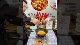 'Asian street food Candied haws'