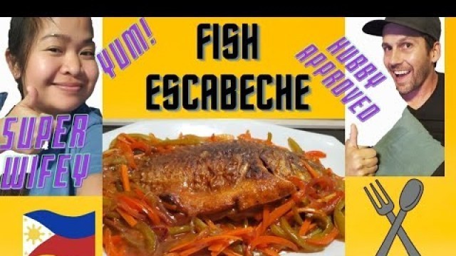 'Fish Escabeche #PinoyFood #FilipinoRecipe #Yummy #Sweet #Sour #Fish #Delicious!'