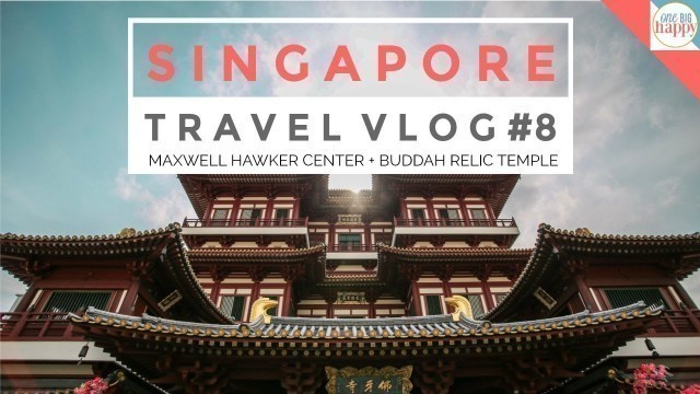 'Our Epic Singapore Family Vacation Travel Vlog - Maxwell Hawker Food & Buddah Temple'