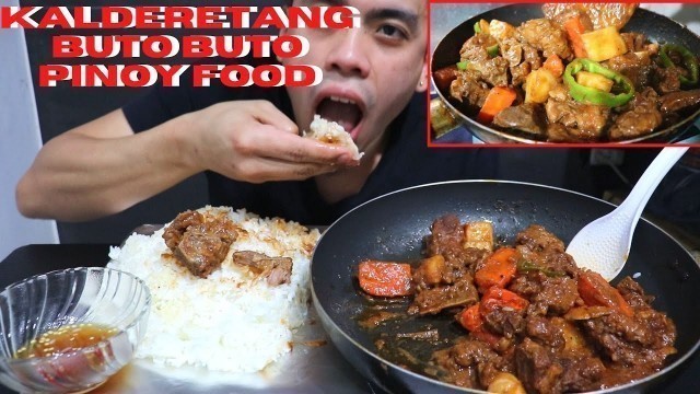 'KALDERETANG BUTO BUTO PINOY FOOD (MUKBANG)'