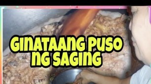 'Vlog No 7: Ginataang Puso ng Saging another Pinoy Recipes'