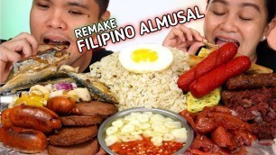 'INDOOR COOKING | FILIPINO ALMUSAL REMAKE | Filipino Food Mukbang | Mukbang Philippines'