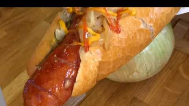 'Big Polish Saustage, Big Hot Dog 1 Metre, Camden Market London'