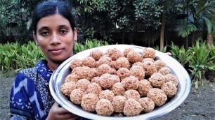 'Flattened Rice Laddu Recipe | Bengali Chirar Moa | Village Style Cooking By Street Village Food'