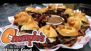 'Chompie’s ULTIMATE JEWISH SLIDER Challenge!! | Man vs Food'