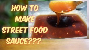 'How to make street food sauce | Sweet and Spicy Sauce'